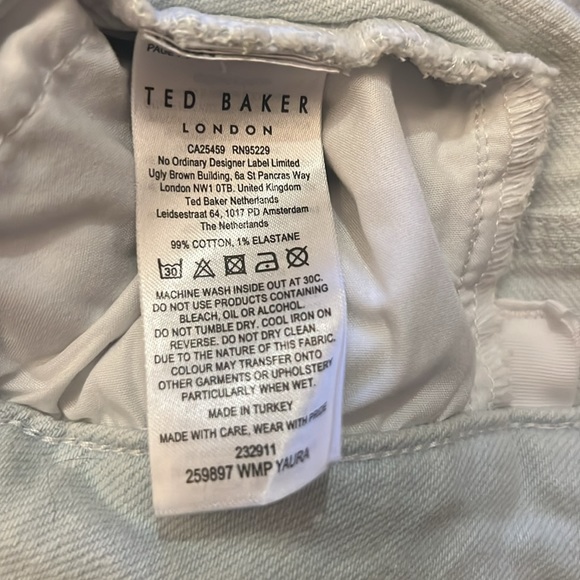 TED BAKER LIGHT WASH HIGH RISE JEAN - Picture 6 of 7